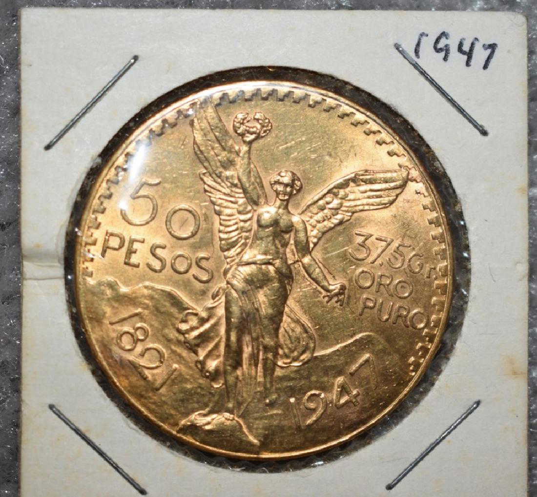 1947 50 Pesos Mexican Gold Coin 1947-50-pesos-mexican-gold-coin