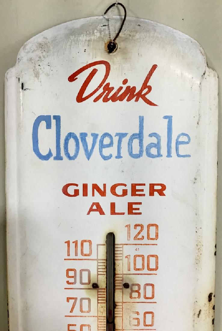 Cloverdale Thermometer "Drink Cloverdale Ginger Ale" (1 of 4)