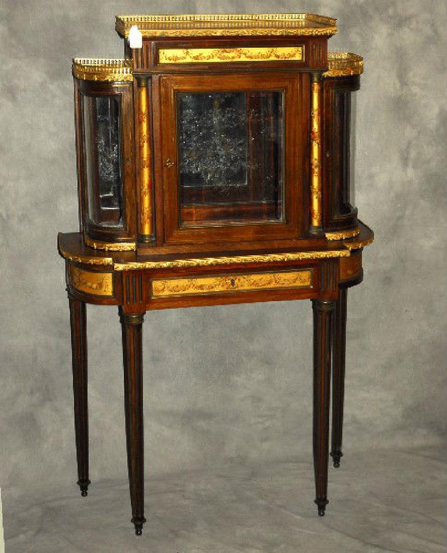 19th Century French Bronze mounted mahogany and (1 of 6)