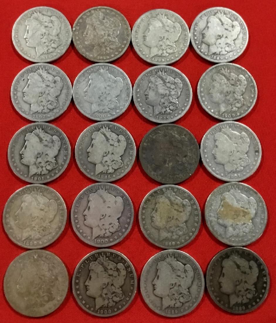Lot of 20 Morgan Dollars Various dates and condition (1 of 1)