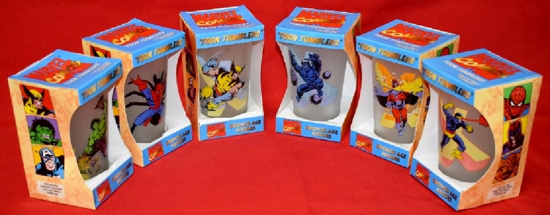 Lot of 6 Marvel Toon Tumbler Glasses (1 of 3)