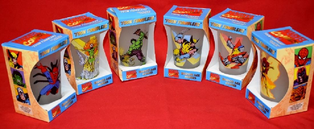 Lot of 6 Marvel Toon Tumbler Glasses (1 of 3)