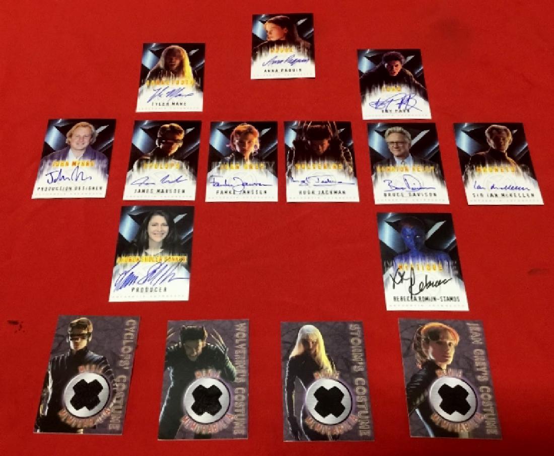 Lot of 11 X-Men Autographs and 4 Movie Memorabilia (1 of 2)