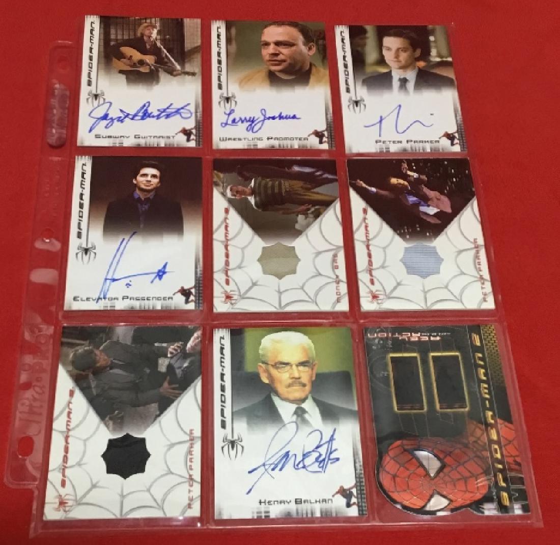 2007 Spiderman 2 Lot of 9 Auto/Memorabilia Cards (1 of 3)