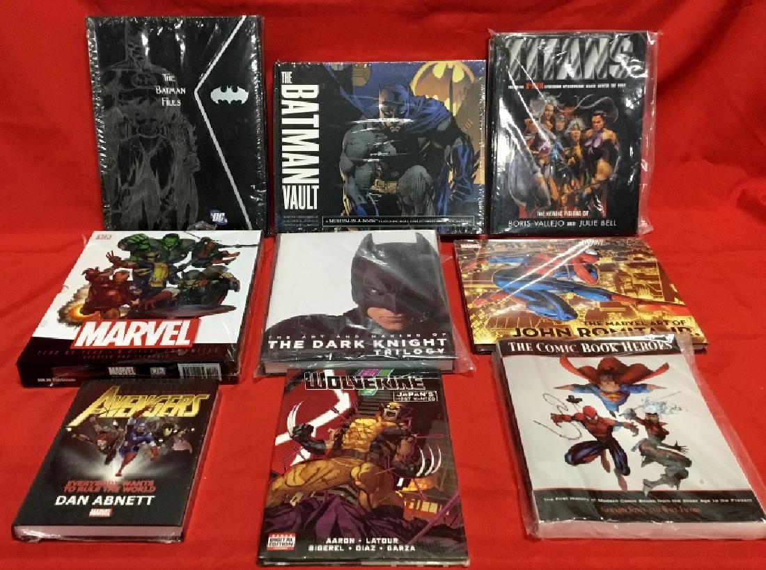 Lot of 9 Super-hero books, All new and sealed (1 of 4)