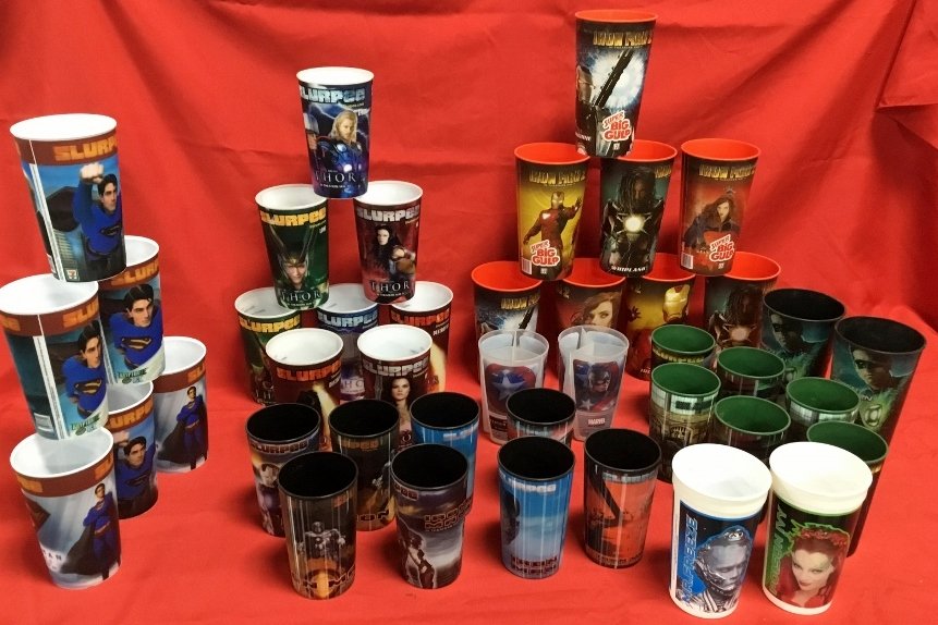 Lot of 42 Collectable SuperHero Cups (1 of 5)