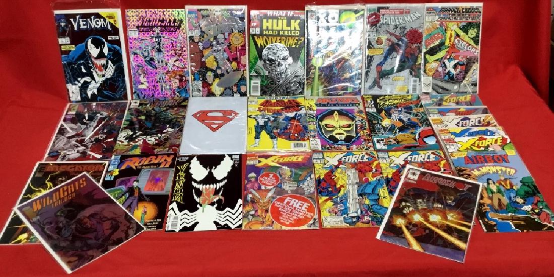 Lot of 27 various Marvel, DC, and comic books. (1 of 4)