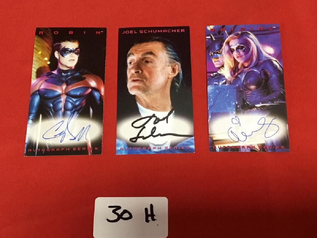 Lot of 3 Batman Autograph Trading Cards (1 of 2)