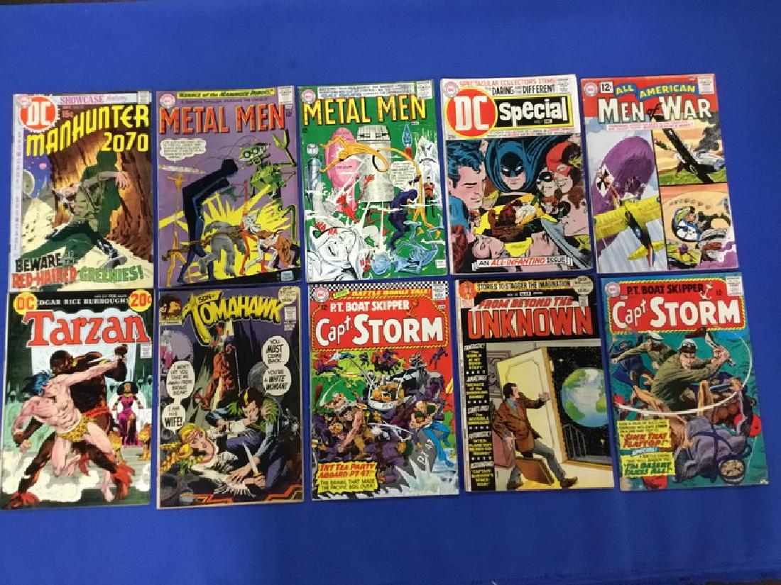 Lot of 10 DC Comics Manhunter, Metal Men, Tarzan, (1 of 2)