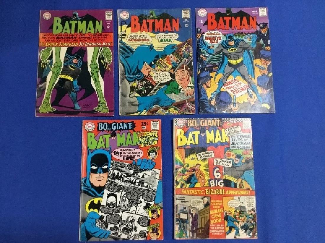 Batman Issues #182,195,198,199,201 (1 of 2)
