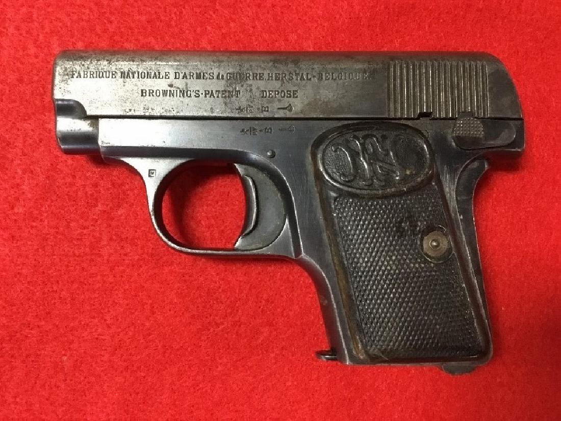 Fabrique Nationale Belgium Browning .22 Caliber: Used condition, serial number 10785.