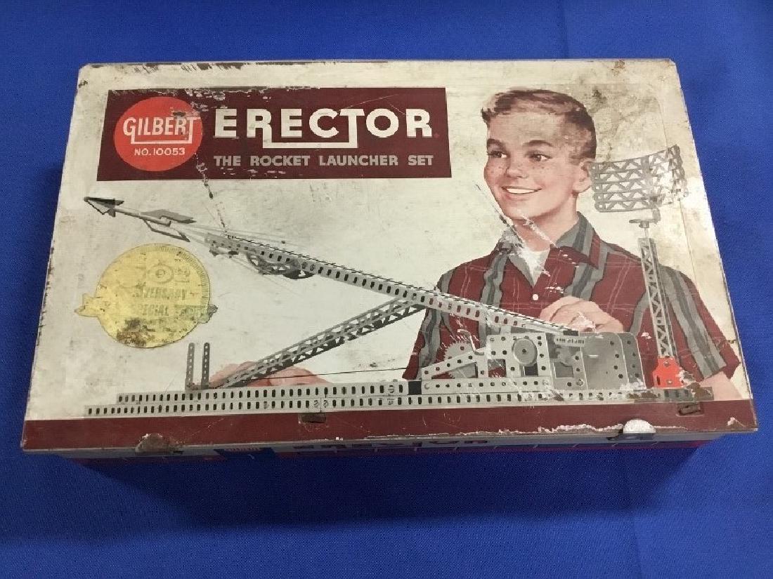 Erector, The Rocket Launcher Set Made by Gilbert Number: Appears to be complete VG condition.