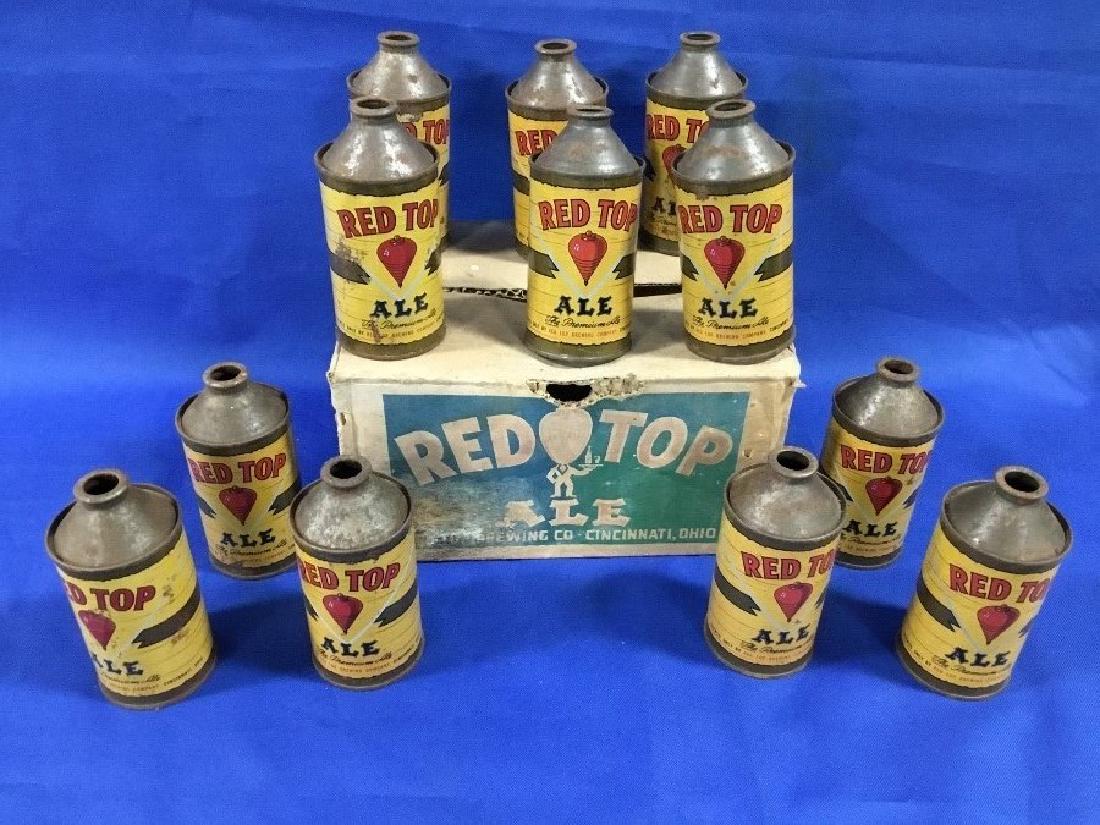 Rare Case of Red Top Ale and Cone Top Beer Cans (1 of 4)