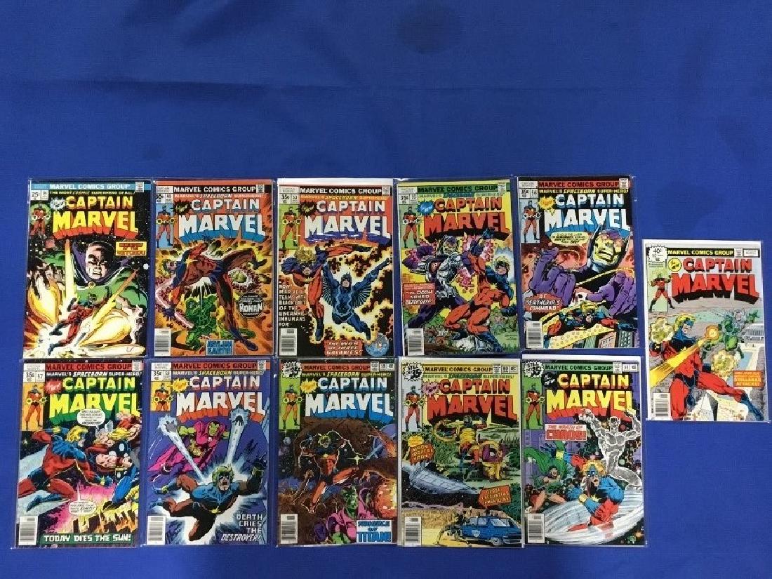 Lot of 11 Captain Marvel Issues (1 of 3)