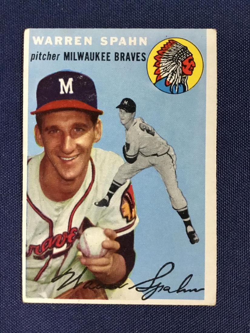 1954 Topps Warren Spahn: 1954 Topps Warren Spahn