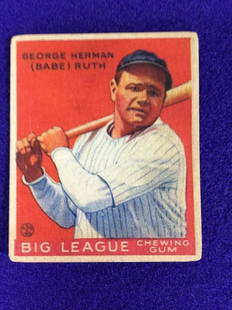 1933 Goudey Babe Ruth #149: 1933 Goudey Babe Ruth #149