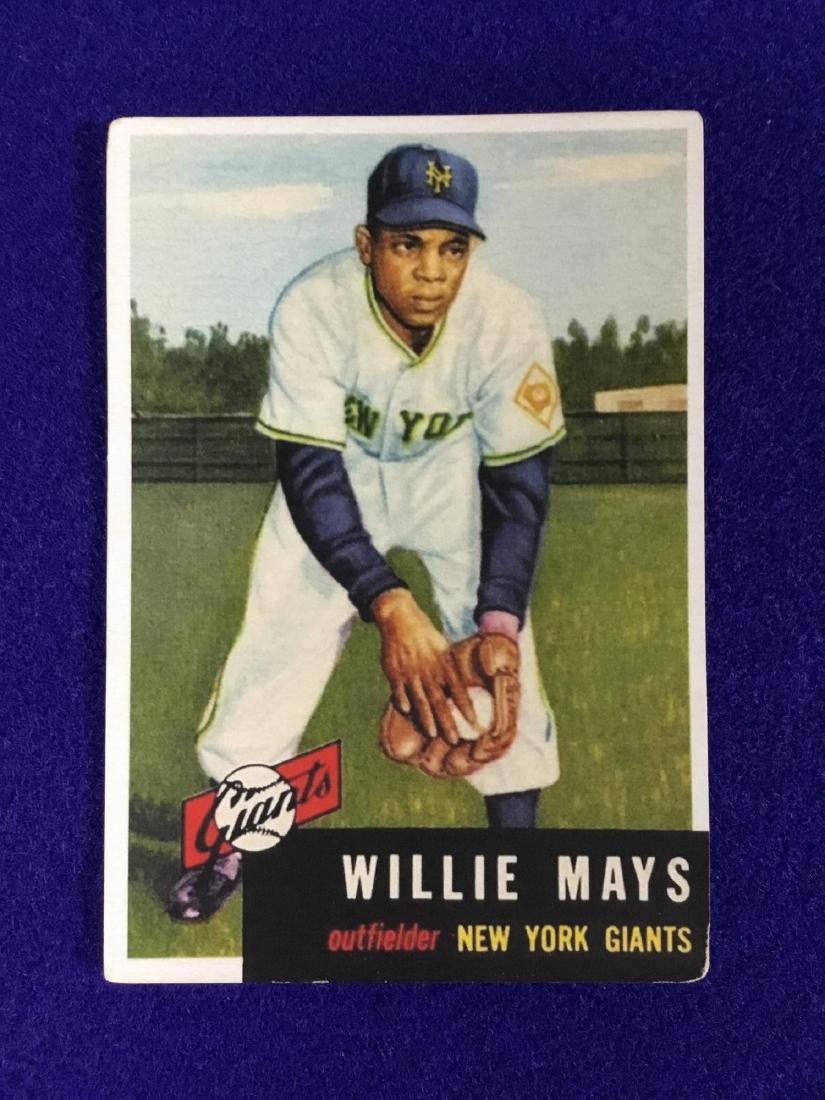 1953 Topps Willie Mays #244: 1953 Topps Willie Mays #244