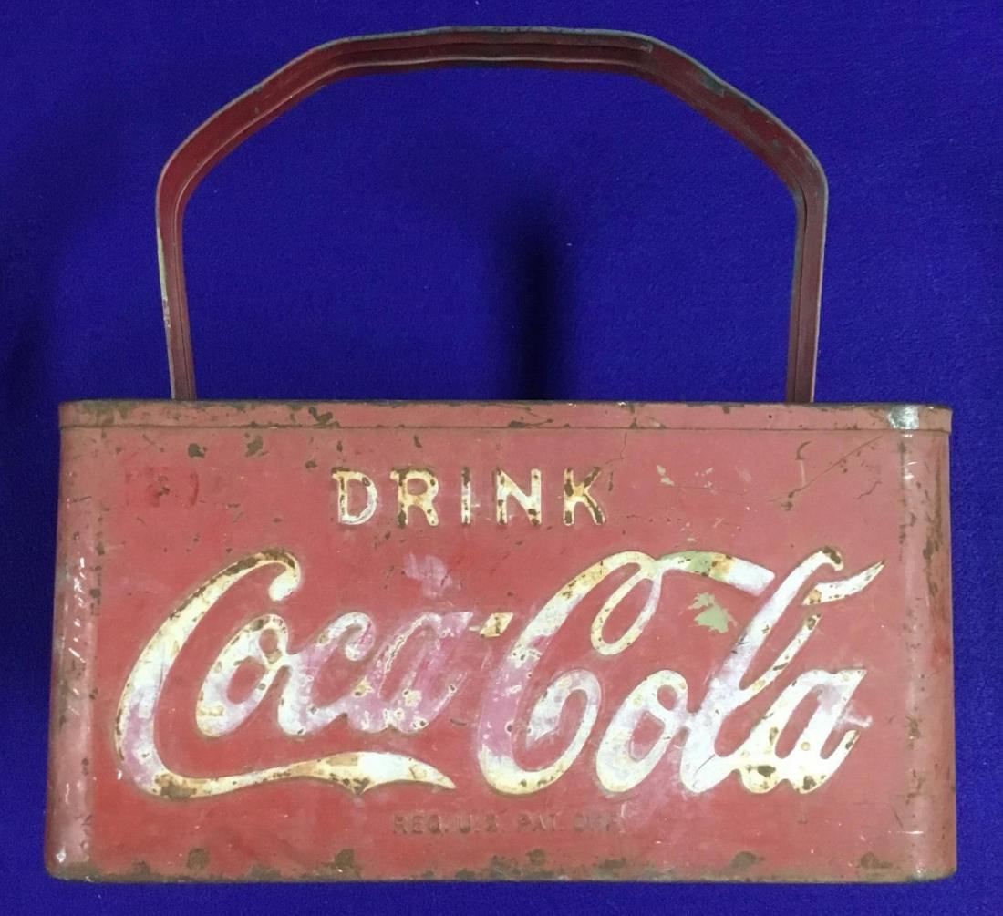 Metal Coca Cola Stadium Carrier: Good, used found condition.