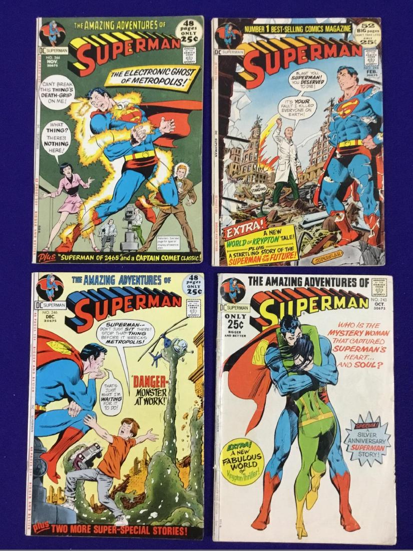 Superman No. 243,244,246,248: We are not a professional grading company. We do not guarantee the authenticity, age, nor originality of the item. The picture of the item is the actual item that you will receive if you are the winni