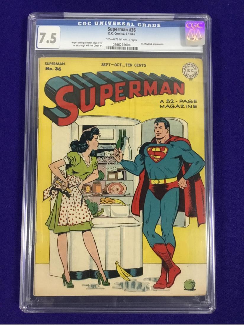 Superman no. 36 CGC 7.5 (1 of 2)