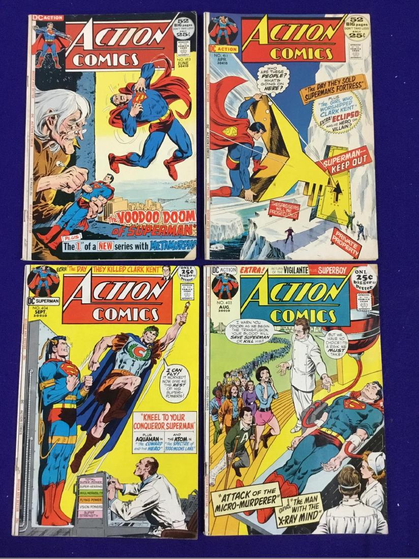 Action Comics Lot of 4 no. 413,411,404,403 (1 of 2)