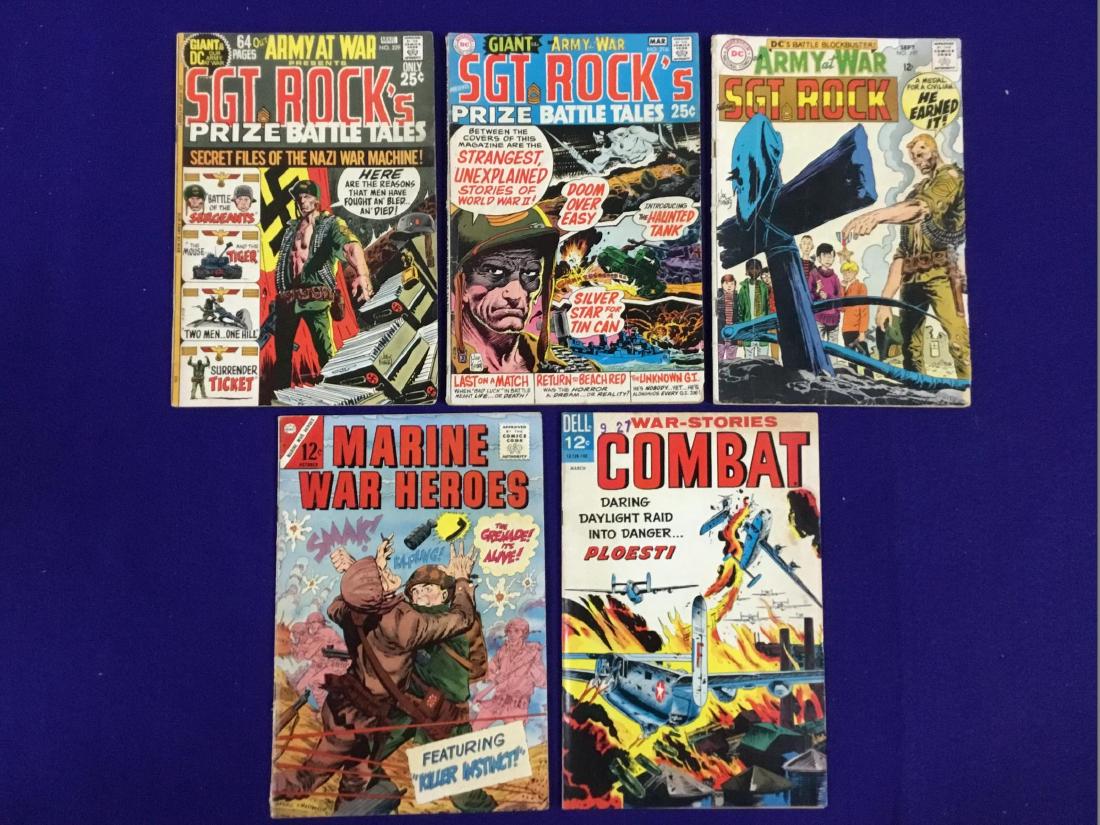 Sgt. Rock's no. 216,229,197, Marine War Heroes no. 10,: We are not a professional grading company. We do not guarantee the authenticity, age, nor originality of the item. The picture of the item is the actual item that you will receive if you are the winni
