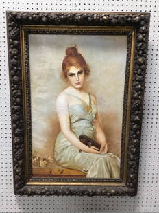 Vittorio Matteo Corcos, Italian 1859-1933, The Wounded: Overall: 39.25†x 28.25†Image: 32†x 21â€