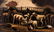 19 th Century American School, Flock of Sheep with - 2