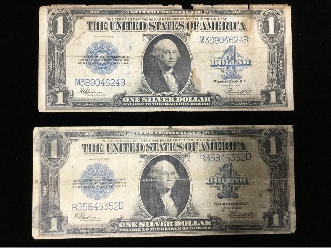 1923 $1 Blue Note Lot of 2: 1923 $1 Blue Note Lot of 2