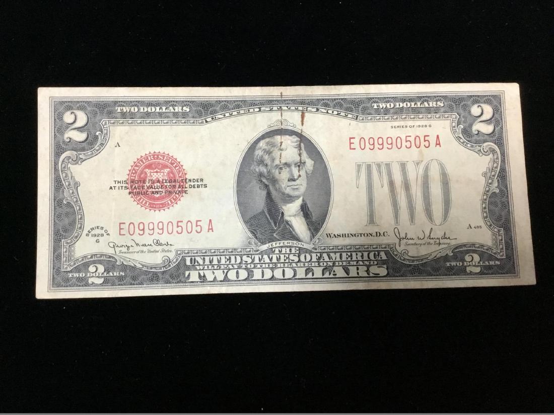 1928 $2 Red Seal Note: 1928 $2 Red Seal Note