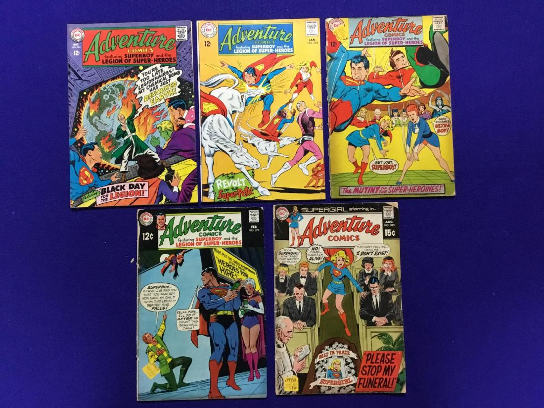 Lot of 5 Adventure Comics (1 of 2)