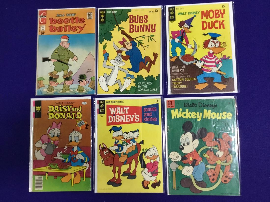 Lot of Walt Disney Comics: Mickey Mouse, Daisy and Donald, Moby Dick, Bugs Bunny, Beetle Bailey