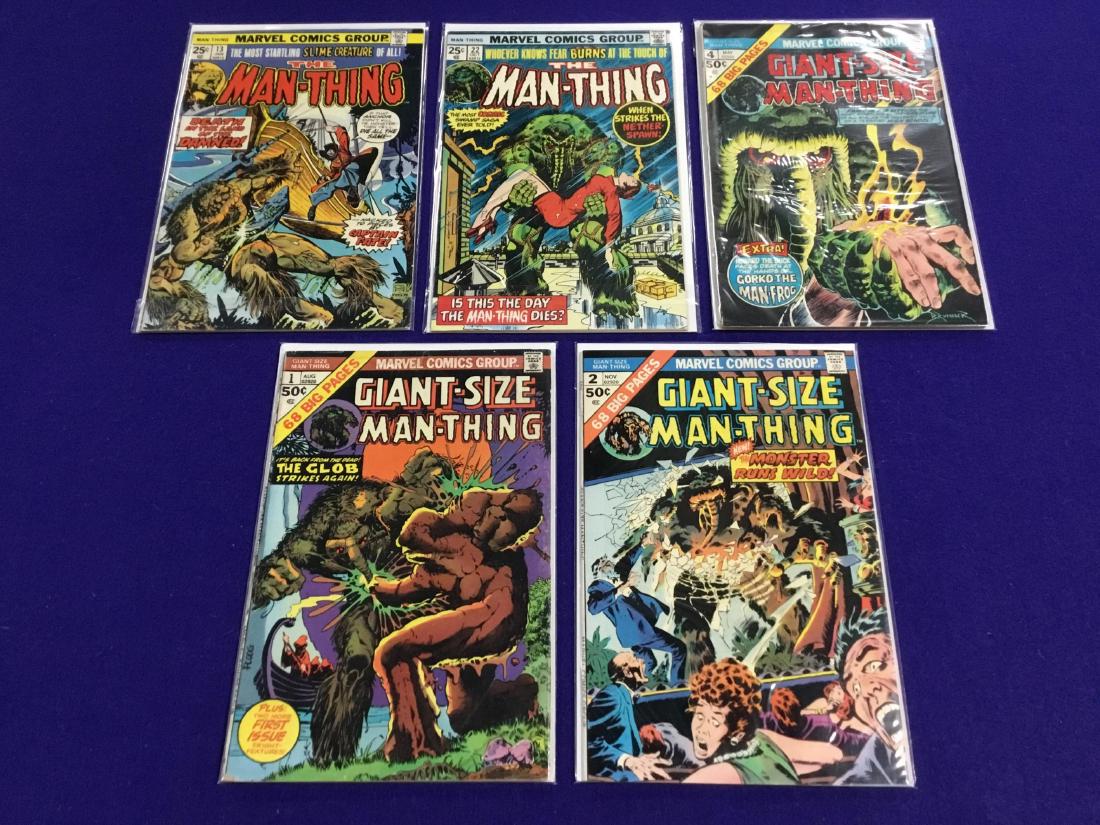 The Man Thing #13,22 and Giant Size #1,2,4 (1 of 1)