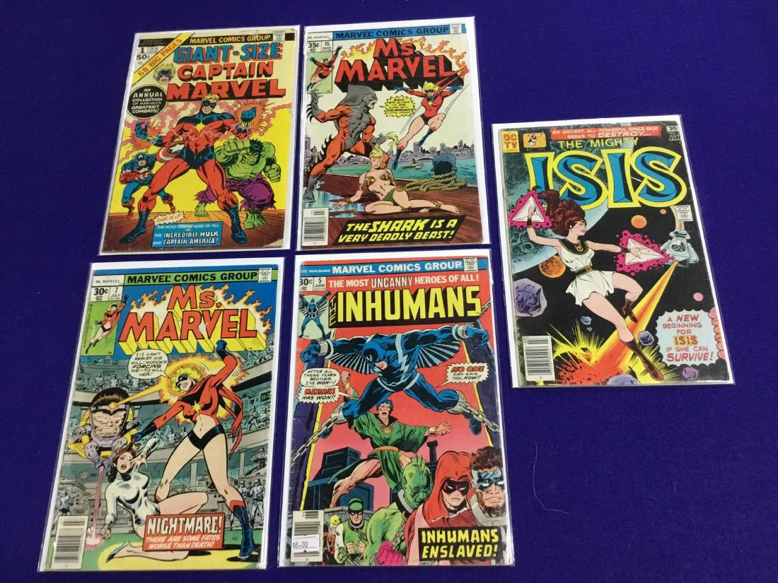 Giant Captain Marvel #1, Ms Marvel #7,15, Inhumans #5, (1 of 1)