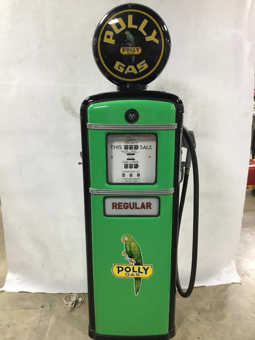 Gilbarco Polly Gas Pump: Fully restored, 74.5 Inches x 22 Inches x 16 Inches
