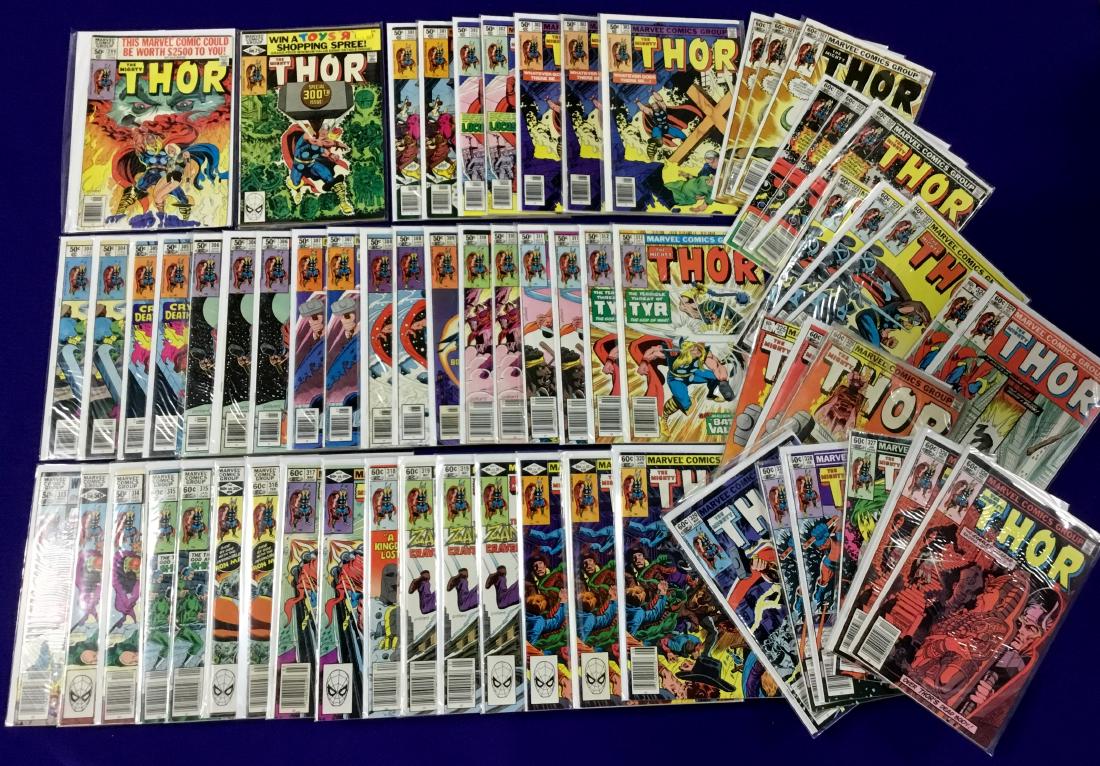Lot of 63 Thor Comics (1 of 3)