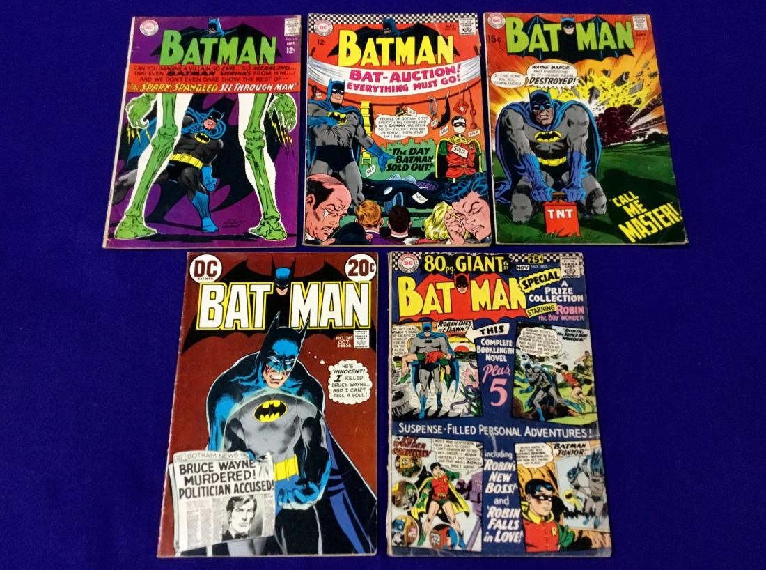 Lot of 5 Batman Comics (1 of 1)