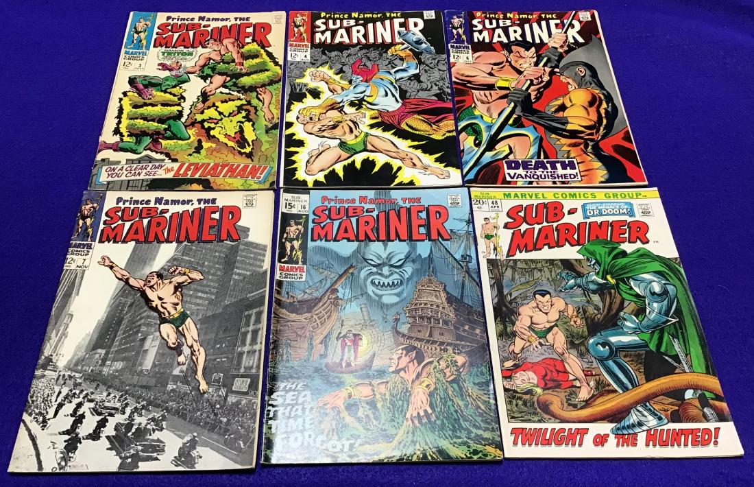 Lot of 6 Sub-Mariner Comics (1 of 2)