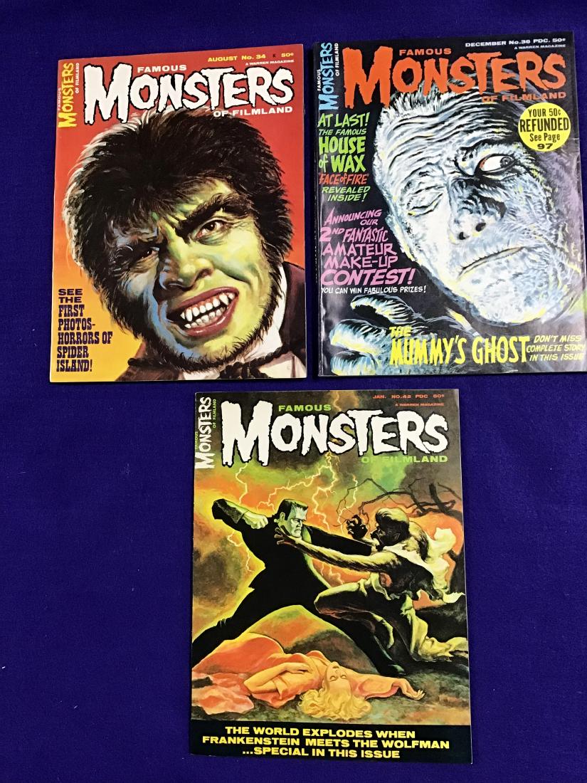 Lot of 3 Famous Monsters Comics (1 of 2)