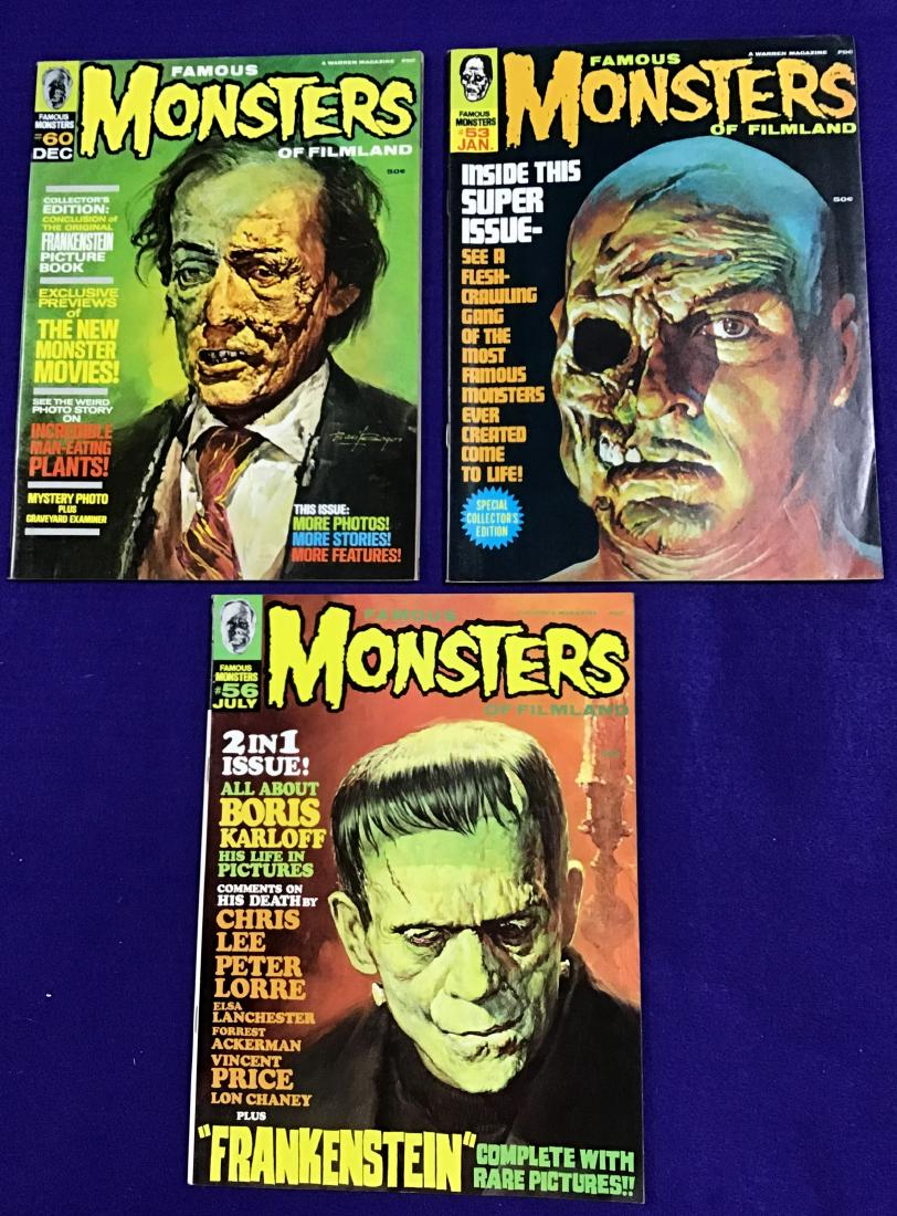 Lot of 3 Famous Monsters Comics (1 of 2)