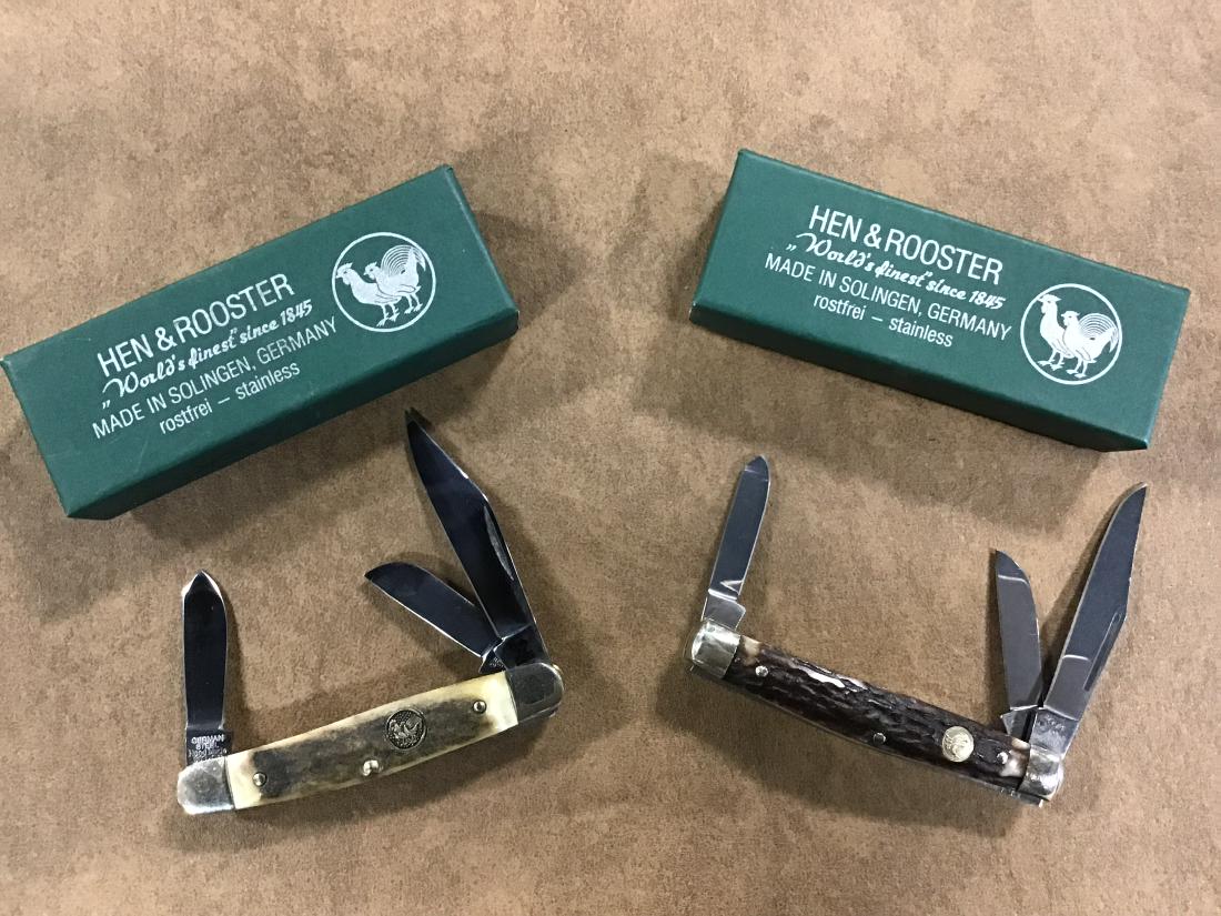 Lot of 2 Hen & Rooster Knives (1 of 1)