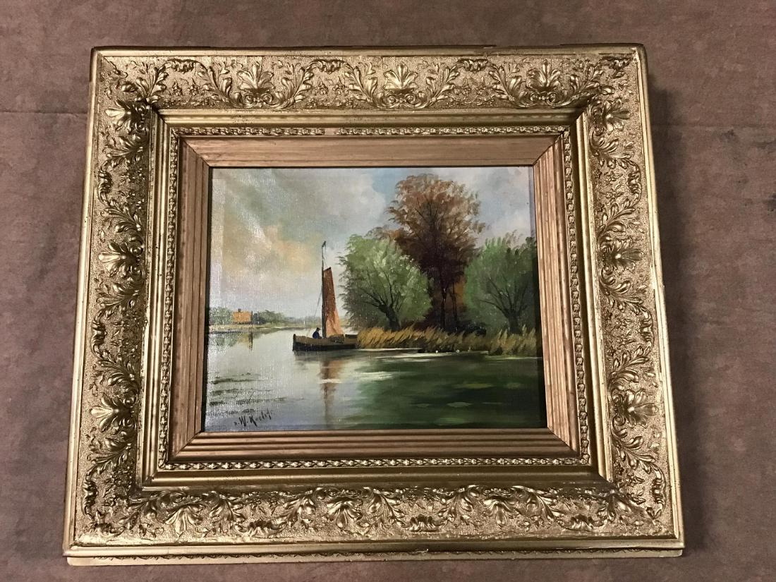Signed Oil on Canvas by W. Roelofs (1 of 7)