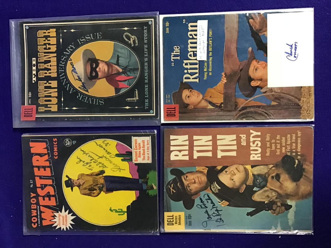 Lot of Autographed Vintage Western Comics (1 of 4)