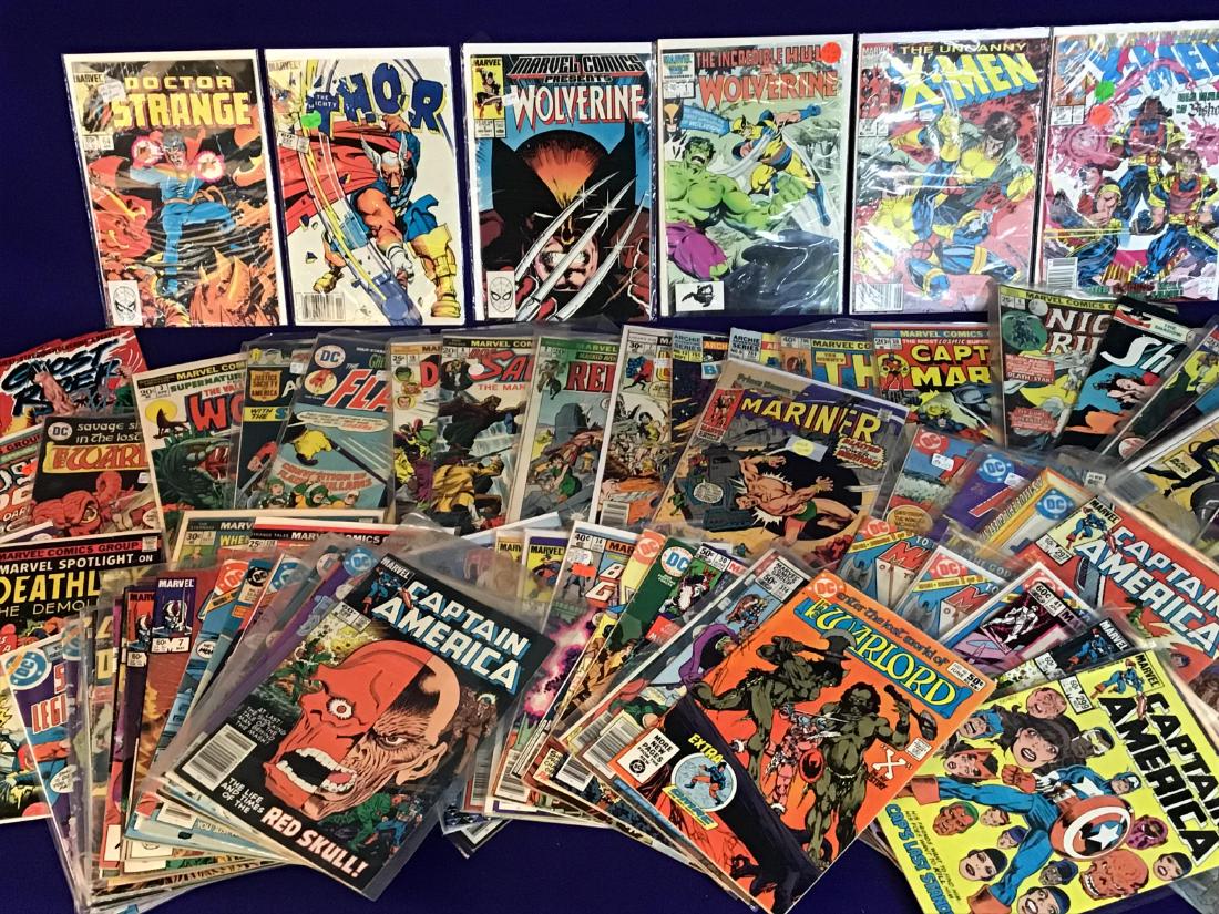 Lot of 94 assorted Vintage D.C. and Marvel comics (1 of 6)
