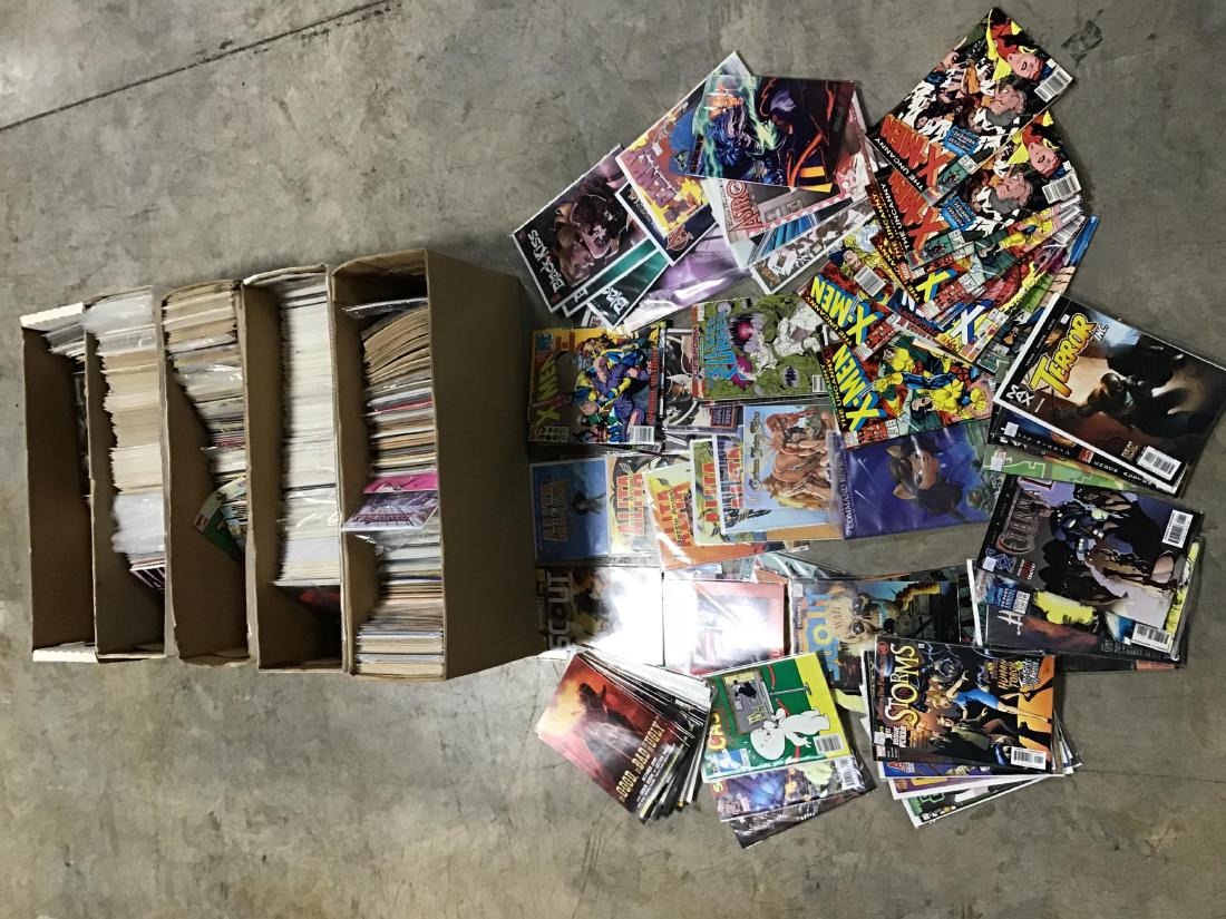 Lot of approx 1,350 + or - assorted comics (1 of 4)