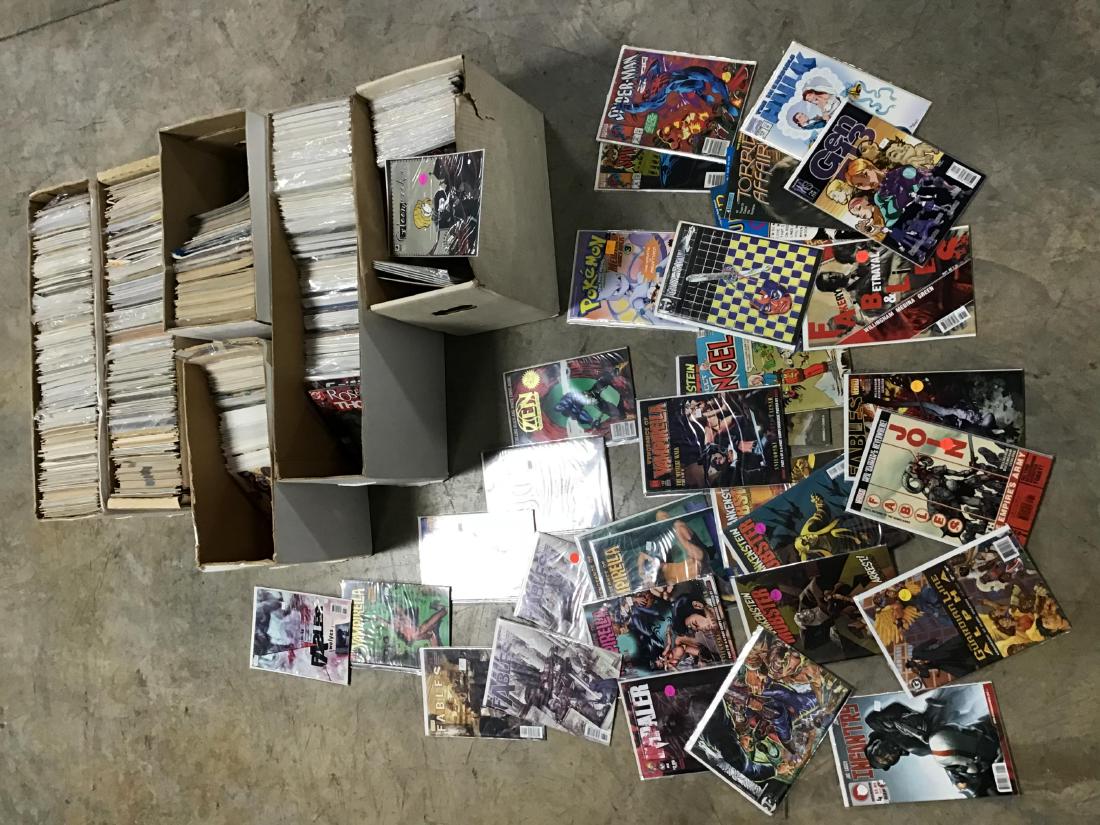 Lot of approx 1,350 + or - assorted comics (1 of 4)