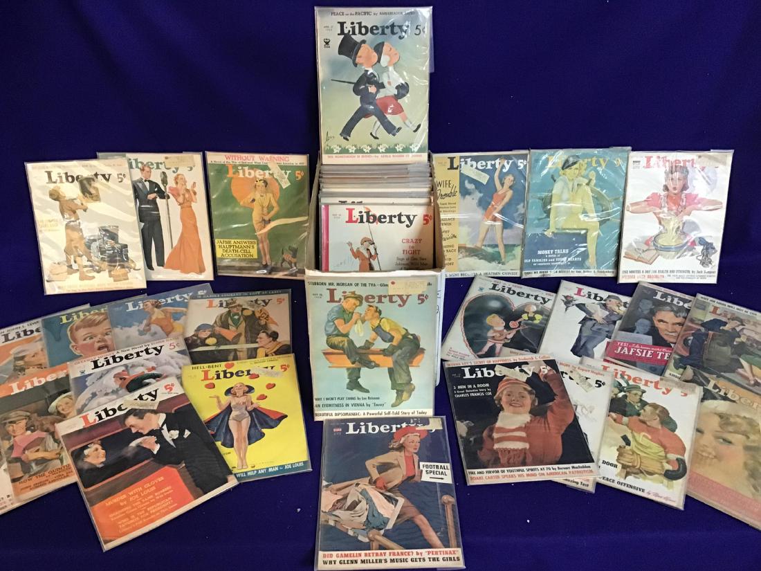 Lot of 59 Vintage Liberty magazines (1 of 4)