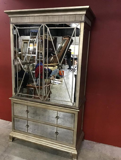 Mirrored Front Armoire