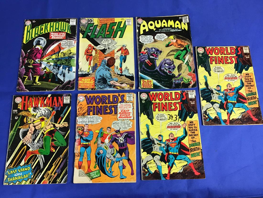 Worlds Finest #155,174x2 Blackhawk #156, Flash #123, (1 of 2)