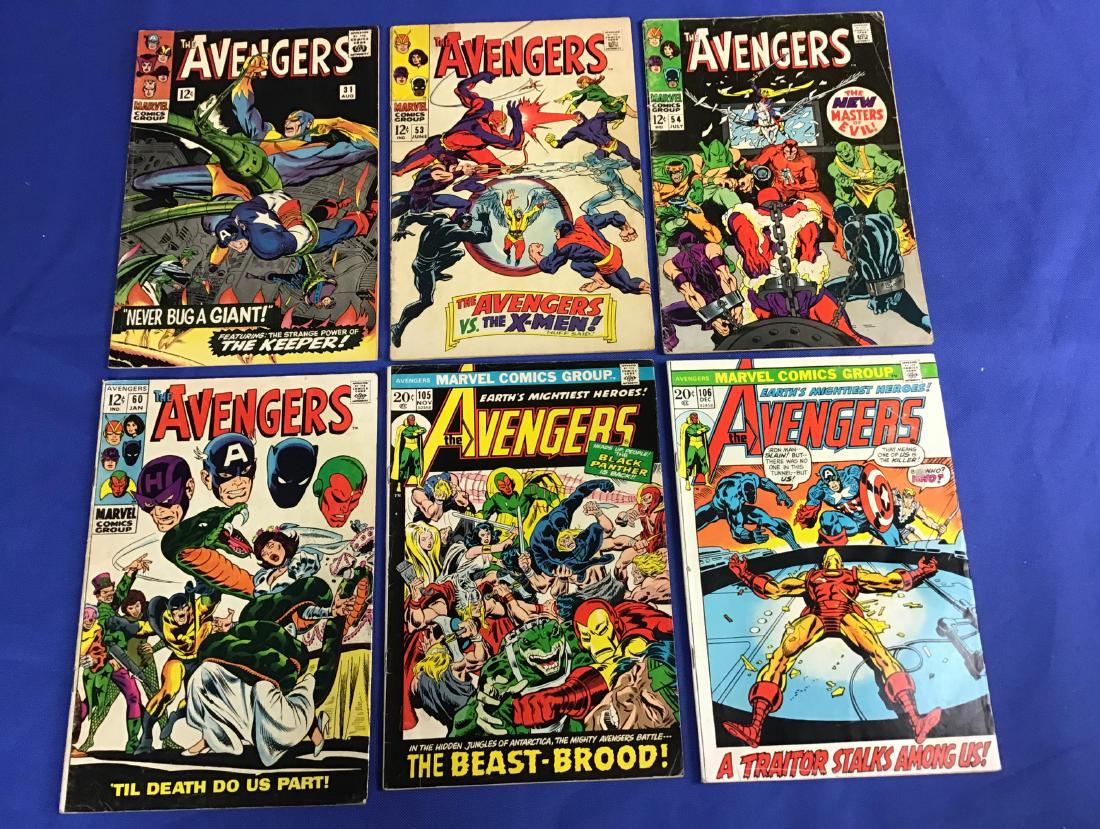Lot of 6 The Avengers (1 of 2)